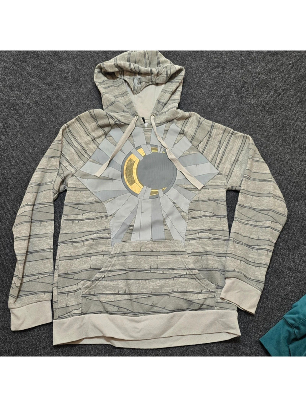 Our Universe Marvel Moon Knight Cosplay Hoodie Mens SM Gray Mummy Bandage
